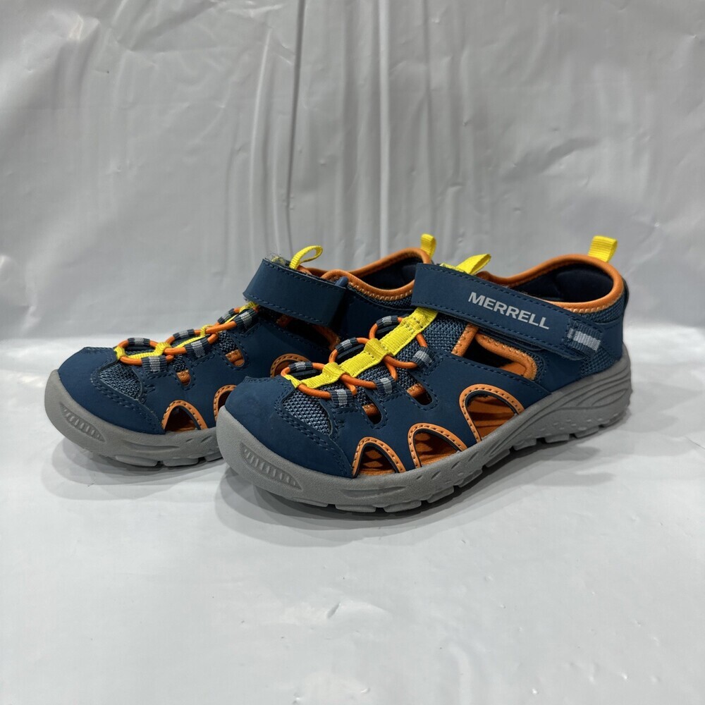 Merrell Hydro Trekker Sandal Kids US Size 13 Blue Orange Outdoor Shoes EBS802
